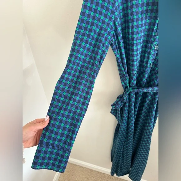 NWT Boden Laura jersey midi button front shirt dress size 10L - Picture 6 of 7